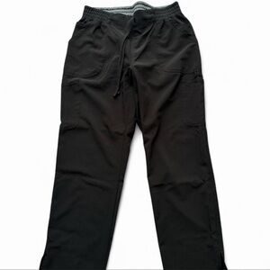 Scrubstar Black Cargo Scrub Pants with Drawstring Waist